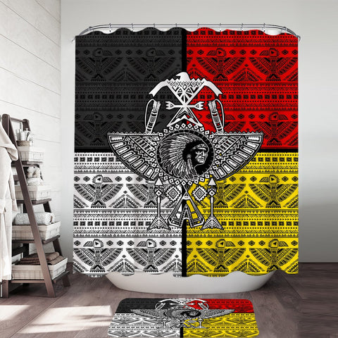 Chief Thunderbird Native American Shower Curtain - Powwow Store