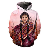 Native American Women All Over Hoodie no link - Powwow Store