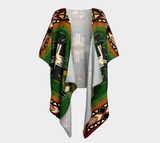 Indigenous Design Green Native American Draped Kimono - Powwow Store