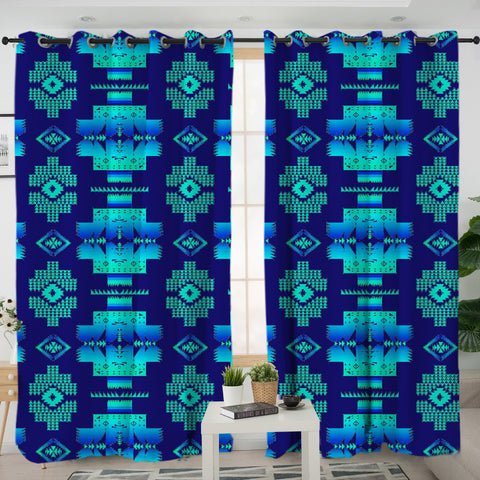 GB-NAT00720-12 Pattern  Native American Living Room Curtain