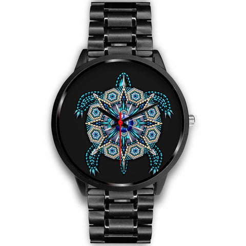 Green turtle Native American Black Watchs