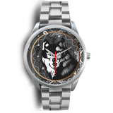 Wolf Warrior Native American Silver Watch