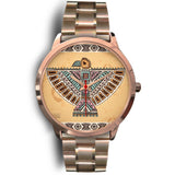 Thunderbirds Native American  Rose Gold Watch