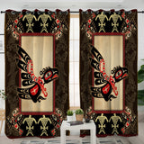 LVR0018 Pattern Native American  Living Room Curtain