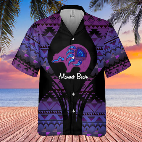 Powwow StoreGBHW000183 Tribe Design Native American Hawaiian Shirt 3D