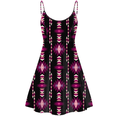 GB-NAT00773 Pattern Native American Strings Dress