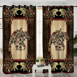 GB-NAT00735 Pattern Native American  Living Room Curtain