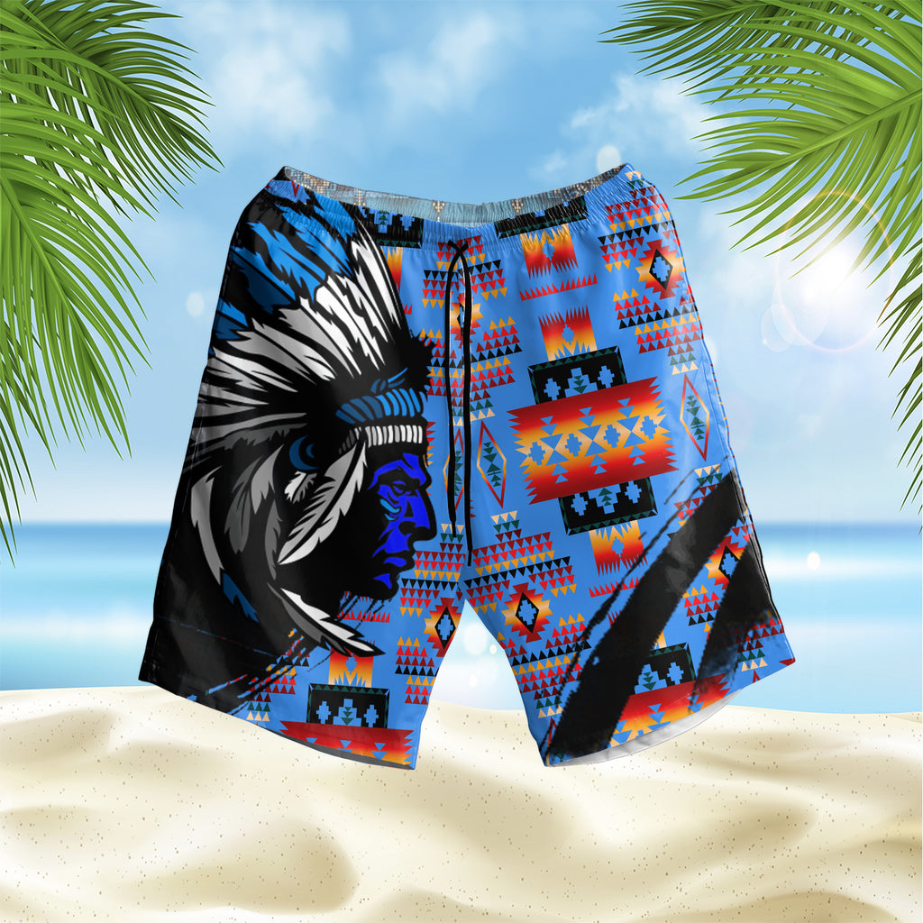 Powwow StoreGBHS00046 Pattern Native Hawaiian Shorts