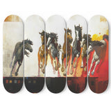 Horses Painting Native American 5 Skateboard Wall Art