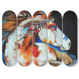 Horse Painting Native American 5 Skateboard Wall Art