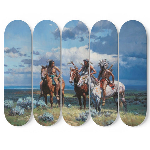 Native Warriors  5 Skateboard Wall Art