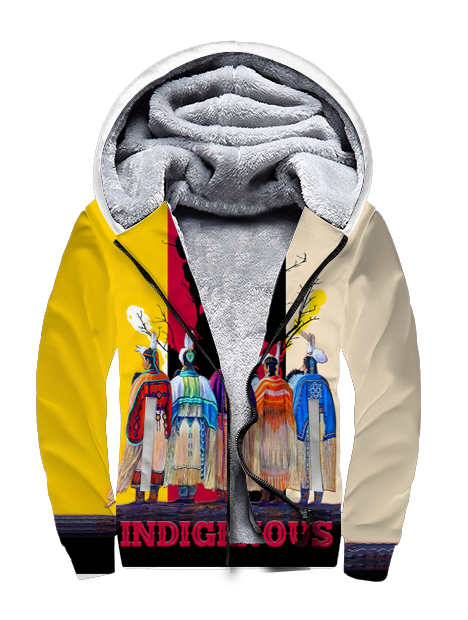 GB-NAT00616 Native American Indigenous 3D Fleece Hoodie