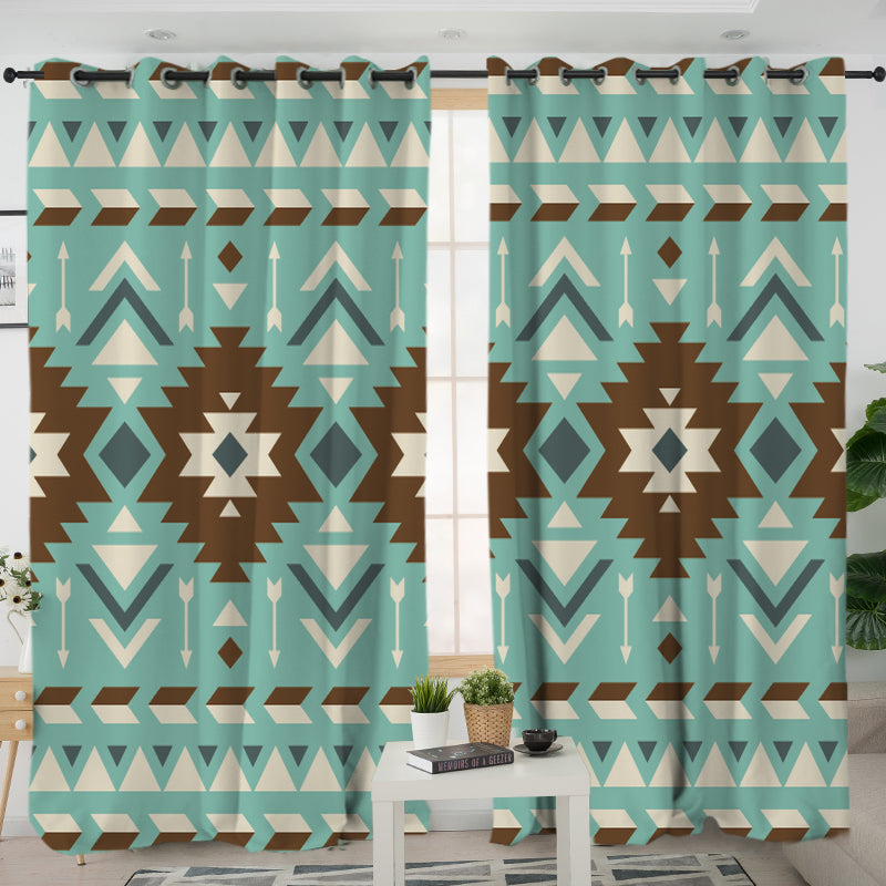 Powwow StoreGBNAT00778 Pattern  Native American Living Room Curtain