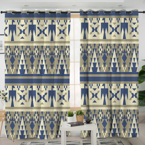 LVR0020 Pattern Native American  Living Room Curtain