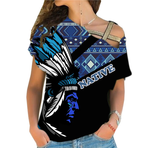 CRS0001218 Native American Cross Shoulder Shirt