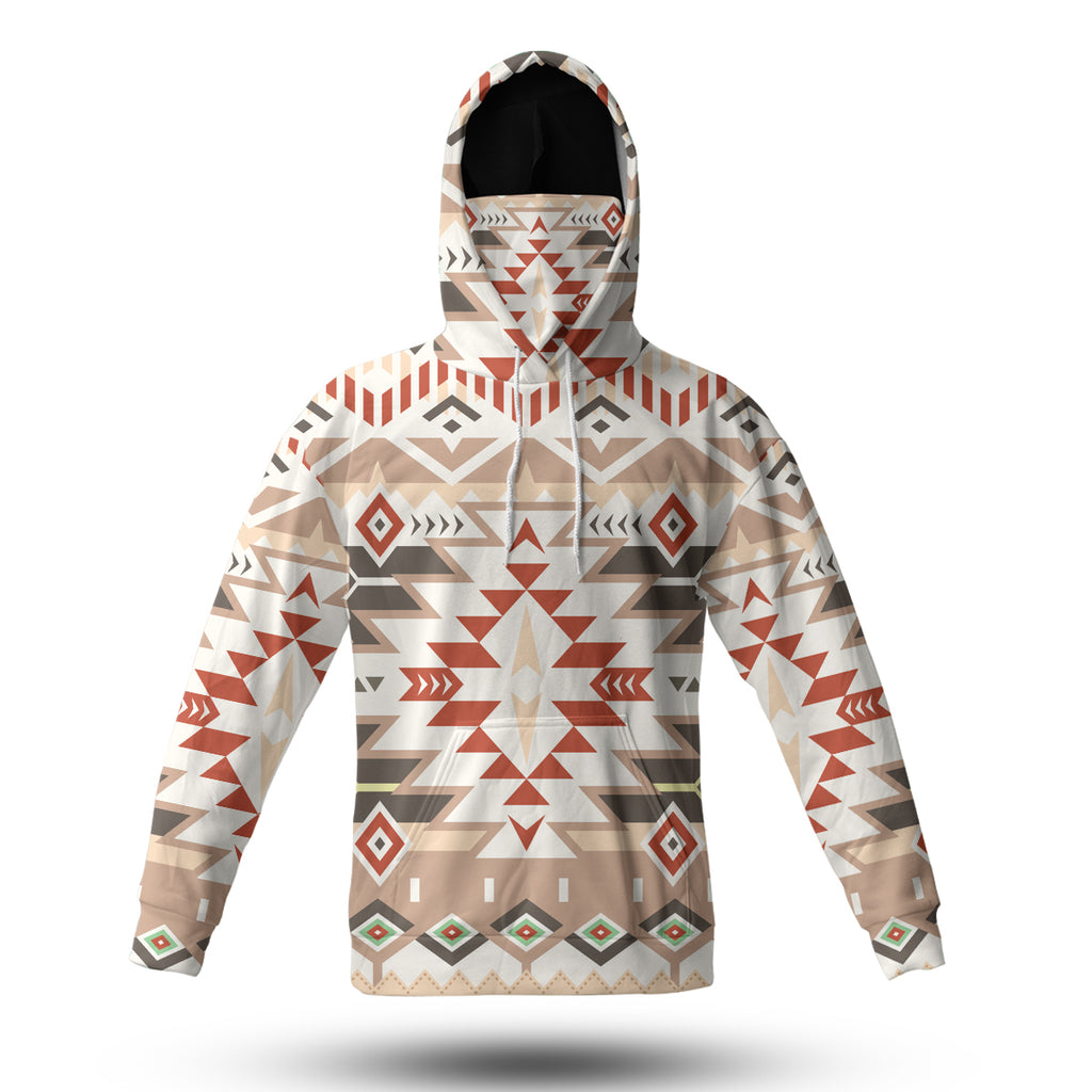 HWM0019 Pattern Tribal Native 3D Hoodie With Mask