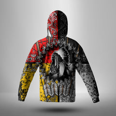 Powwow Store gb nat00015 chief arrow native american 3d hoodie with mask