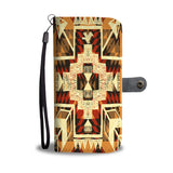 Tribal Yellow Arrow Native American Wallet Phone Case