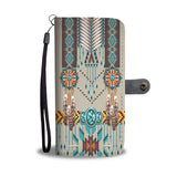 Powwow Store turquoise blue pattern breastplate native american wallet phone case gb nat00069 wcas01