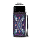 Powwow Store gb nat00023 wcas04 naumaddic arts dark purple native american wallet phone case