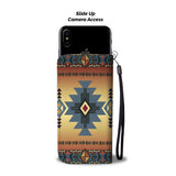 Powwow Store gb nat00057 wcas01 southwest blue symbol native american wallet phone case