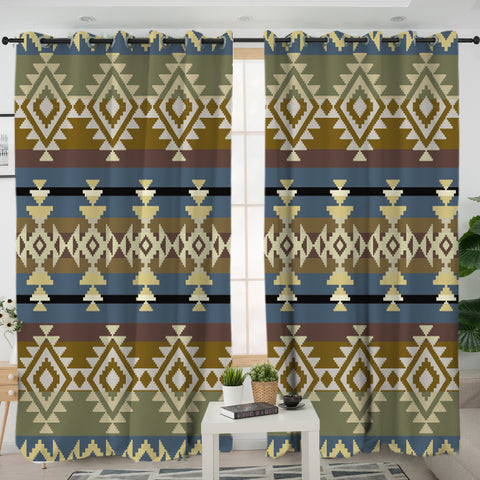 LVR0021 Pattern Native American  Living Room Curtain