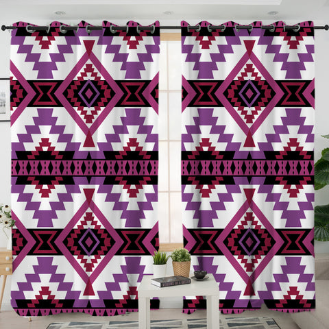 LVR0054 Pattern  Native American Living Room Curtain