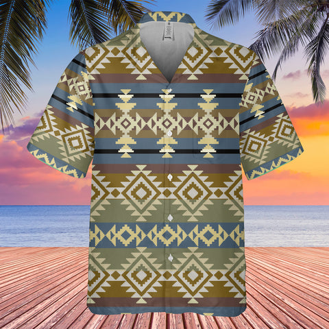 GB-HW00020 Pattern Black Hawaiian Shirt 3D