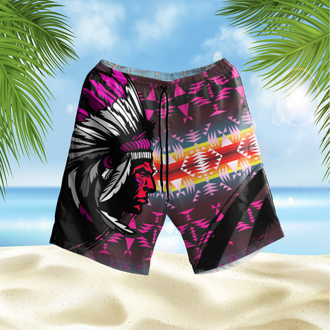 GB-HS00043 Pattern Native Hawaiian Shorts