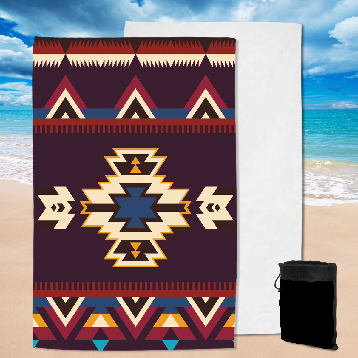 Powwow StoreGBNAT00736 Pattern Native  Pool Beach Towel