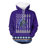 Powwow StoreHD000116 Native American Pride  3D Hoodie