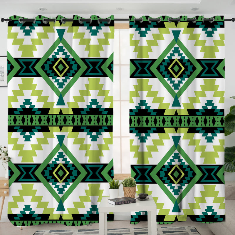 LVR0055 Pattern  Native American Living Room Curtain