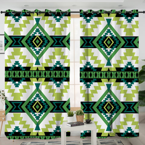 LVR0055 Pattern  Native American Living Room Curtain