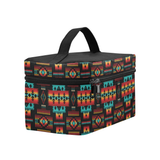 Powwow Store gb nat00046 02 black native tribes pattern native american isothermic bag