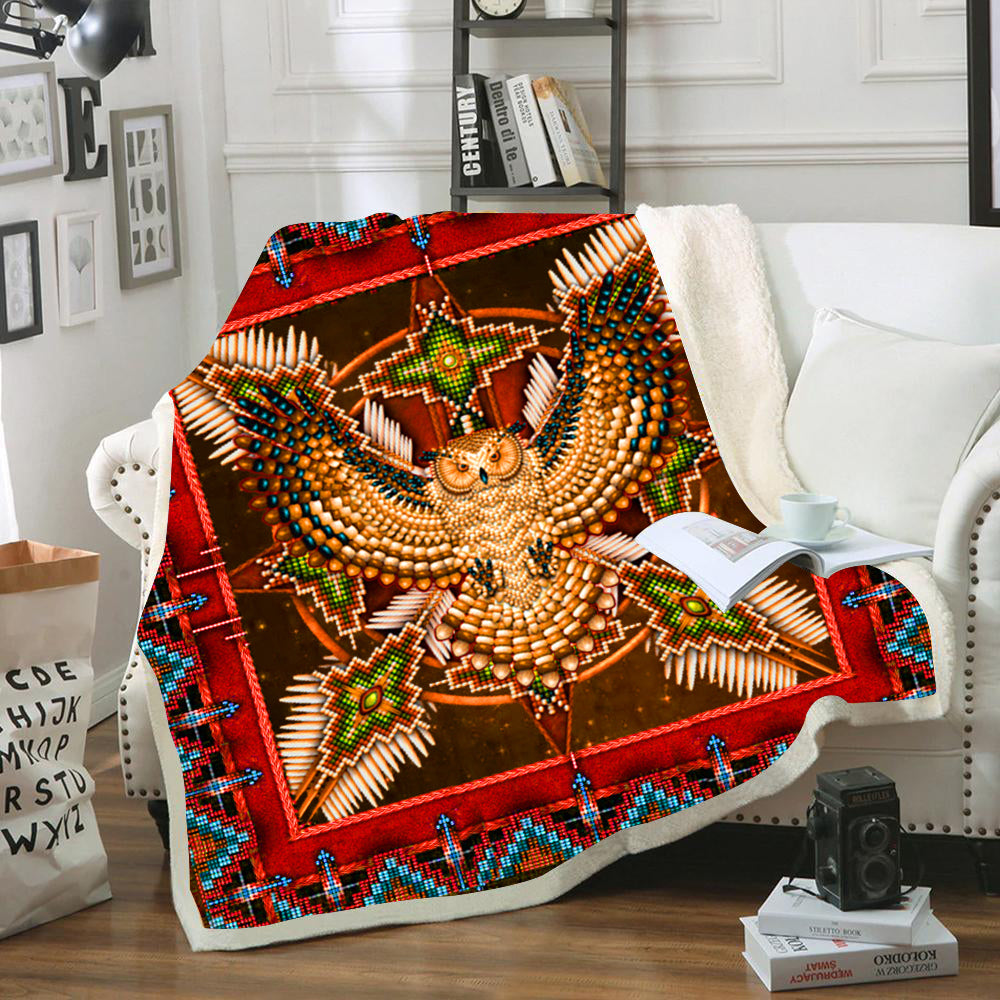 BLK0001- Pattern Red Mandala Blanket