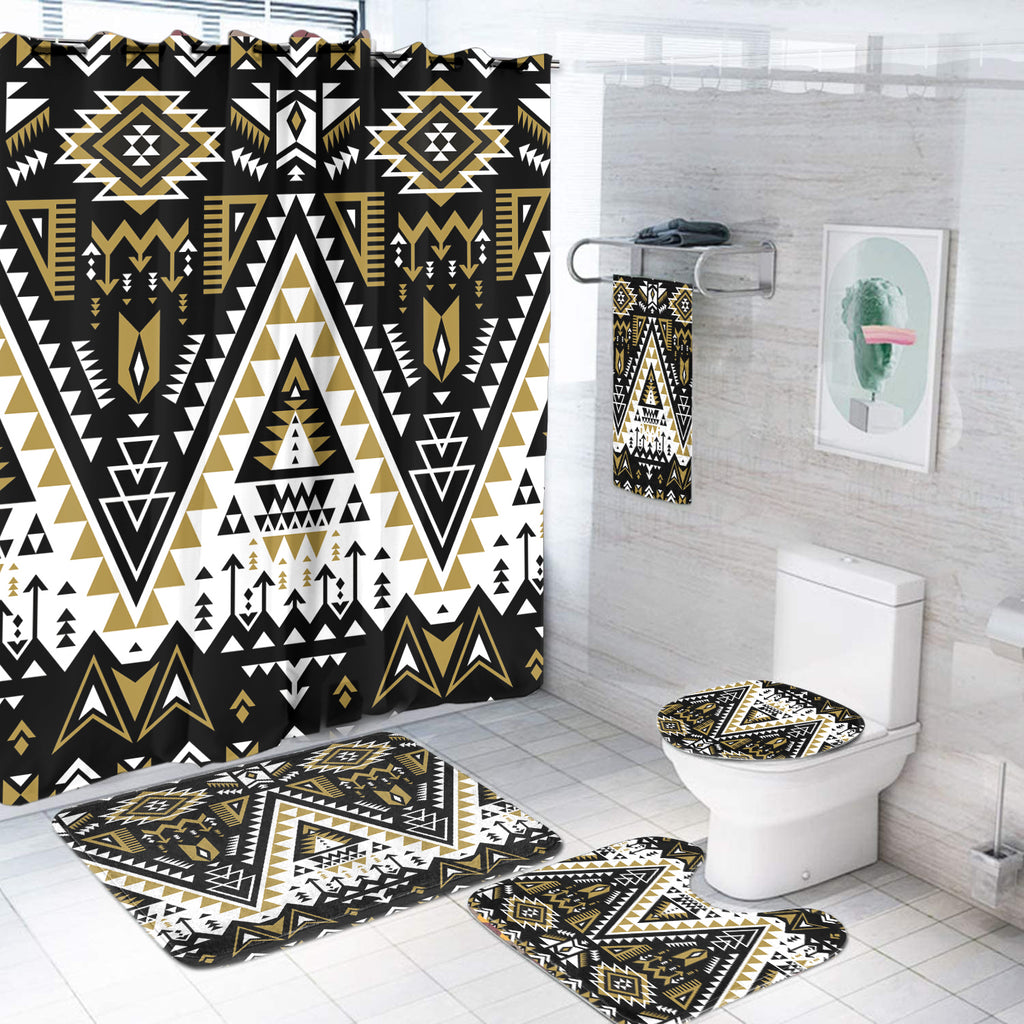 Powwow Store gb nat00612retro color tribal bathroom set