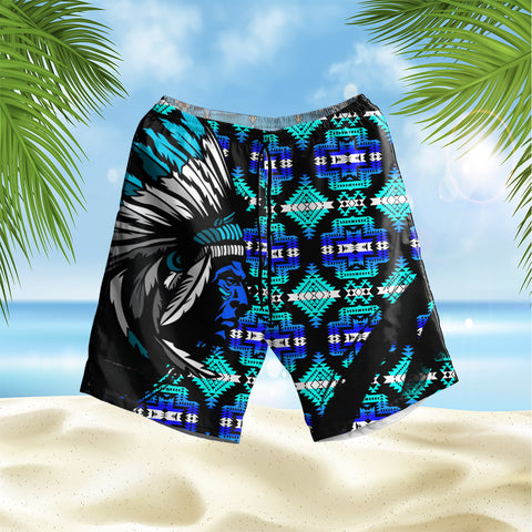 Powwow StoreGBHS00041 Pattern Native Hawaiian Shorts