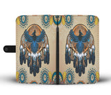 Powwow Store gb nat00131 blue thunderbird native american wallet phone case