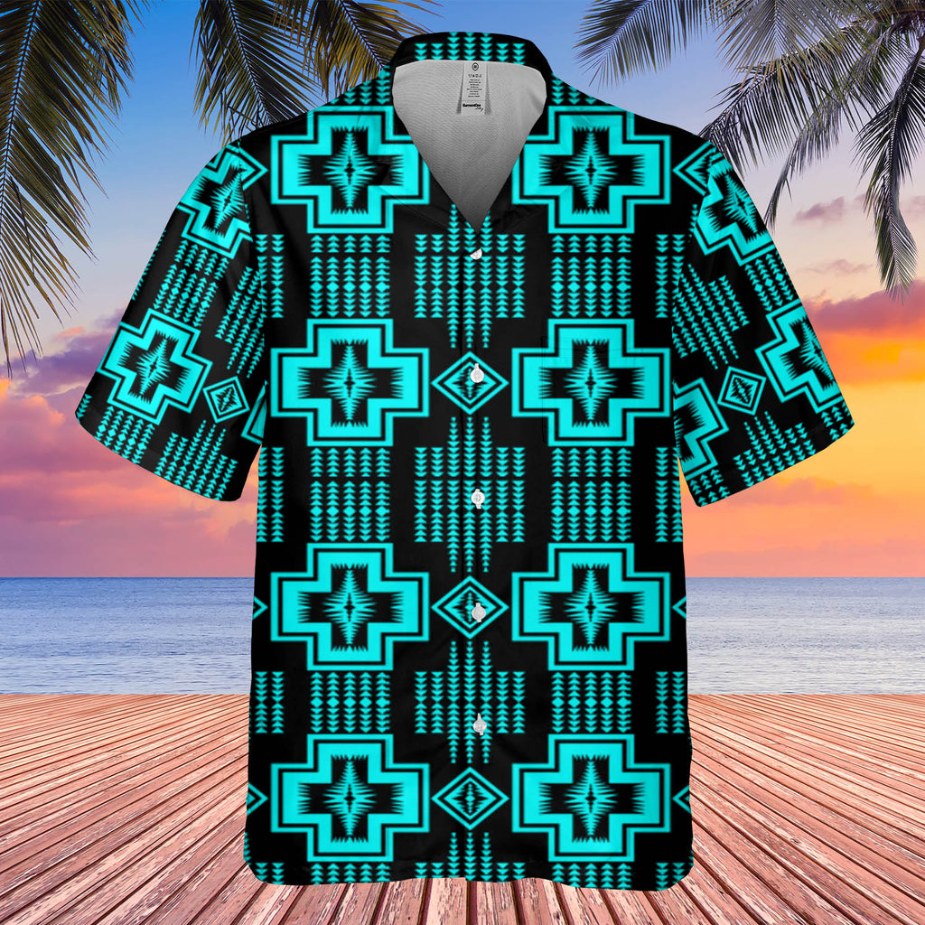 Powwow StoreGBHW000143 Pattern Native Hawaiian Shirt 3D