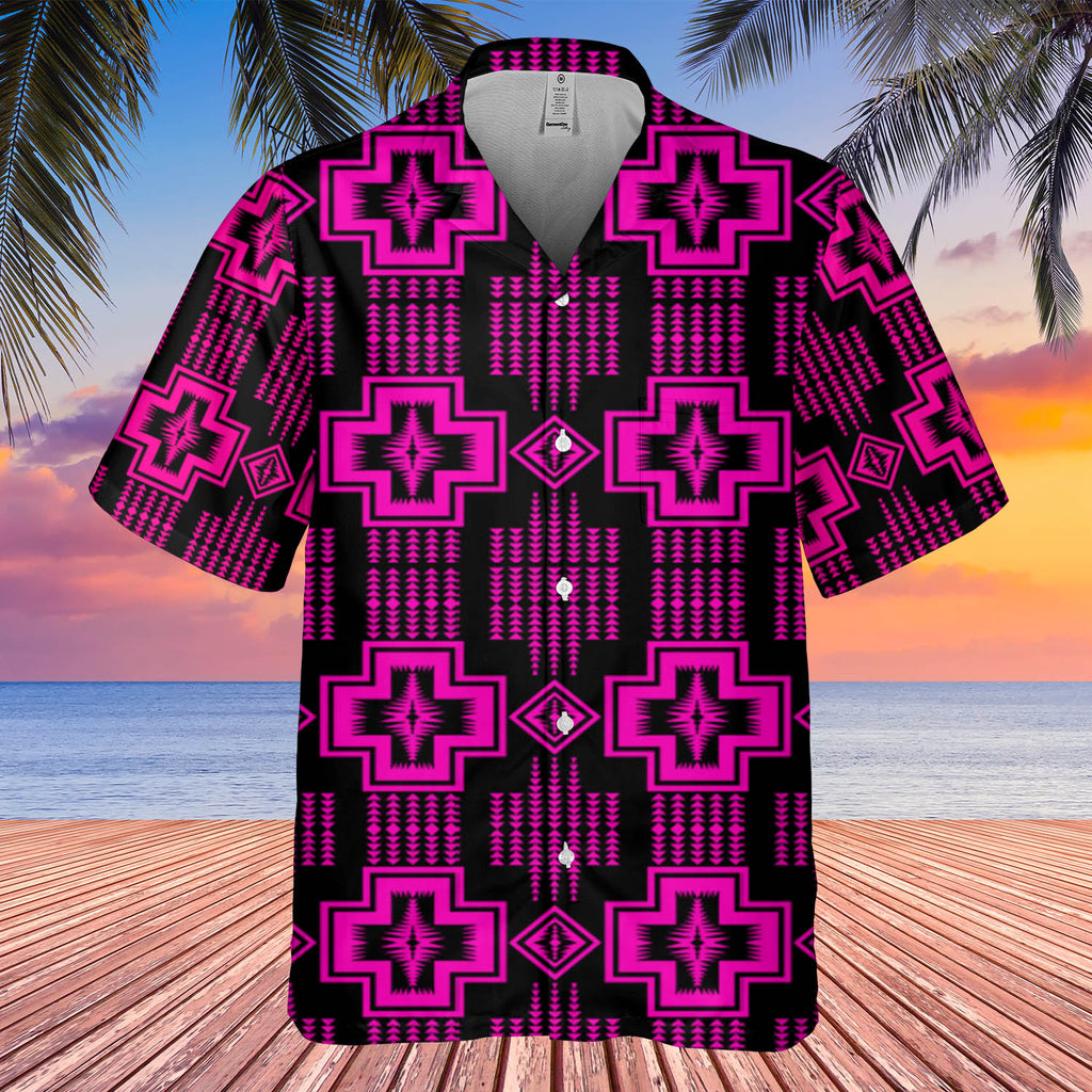 Powwow StoreGBHW000139 Pattern Native Hawaiian Shirt 3D