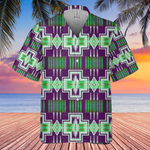 Powwow StoreGBHW000136 Pattern Native Hawaiian Shirt 3D