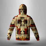 Powwow Store gb nat00022 tribal yellow arrow native american 3d hoodie with mask