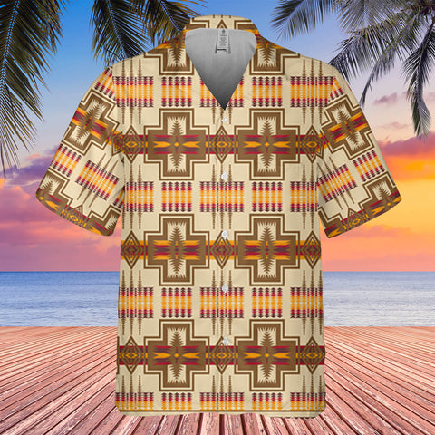 Powwow StoreGBHW000135 Pattern Native Hawaiian Shirt 3D