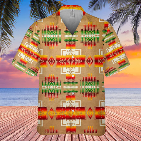 Powwow StoreGBHW000134 Pattern Native Hawaiian Shirt 3D