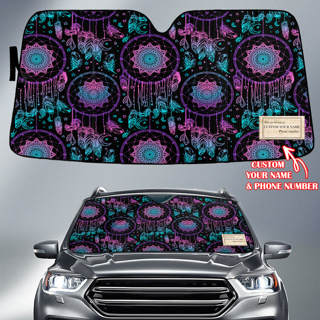 GB-NAT00088 Pattern Native American Custom Name Auto Sun Shades