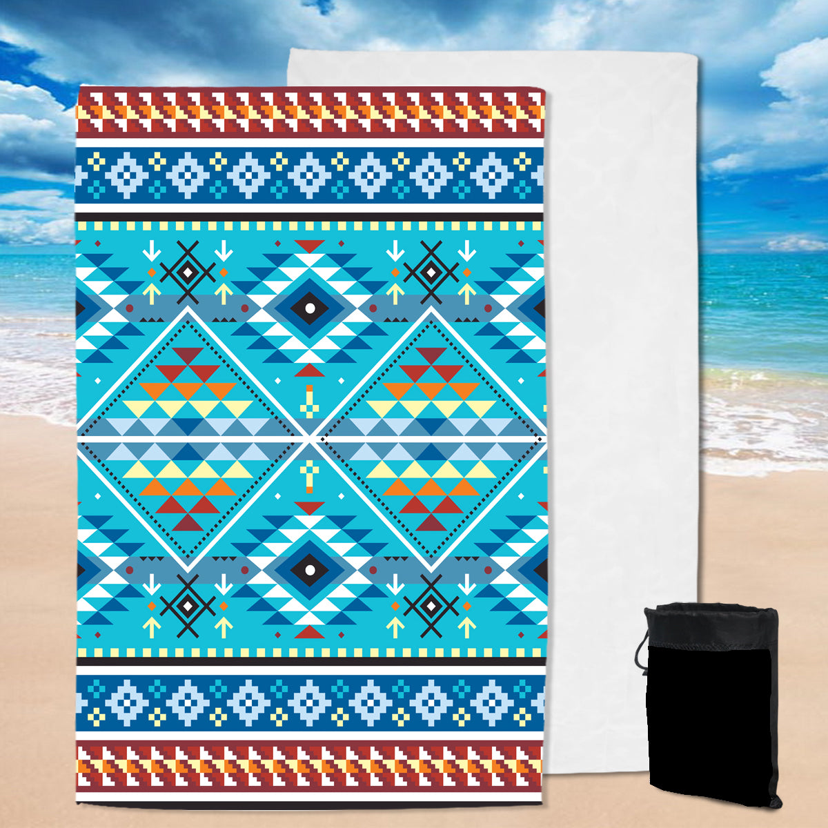 Powwow StoreGBNAT00739 Pattern Native  Pool Beach Towel