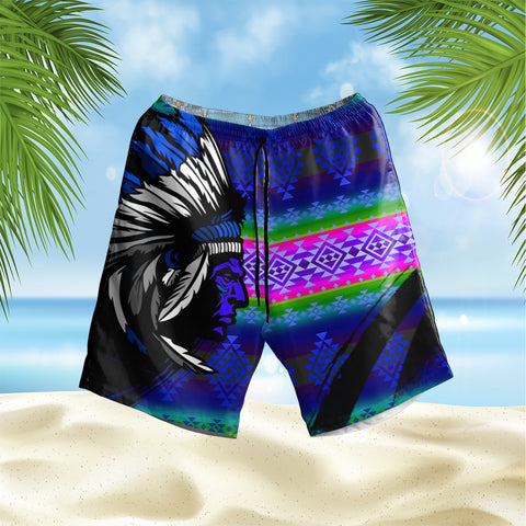 GB-HS00039 Pattern Native Hawaiian Shorts
