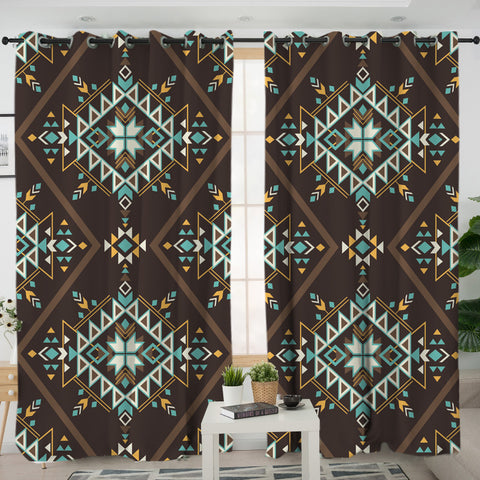 LVR0074 Pattern Native American Living Room Curtain