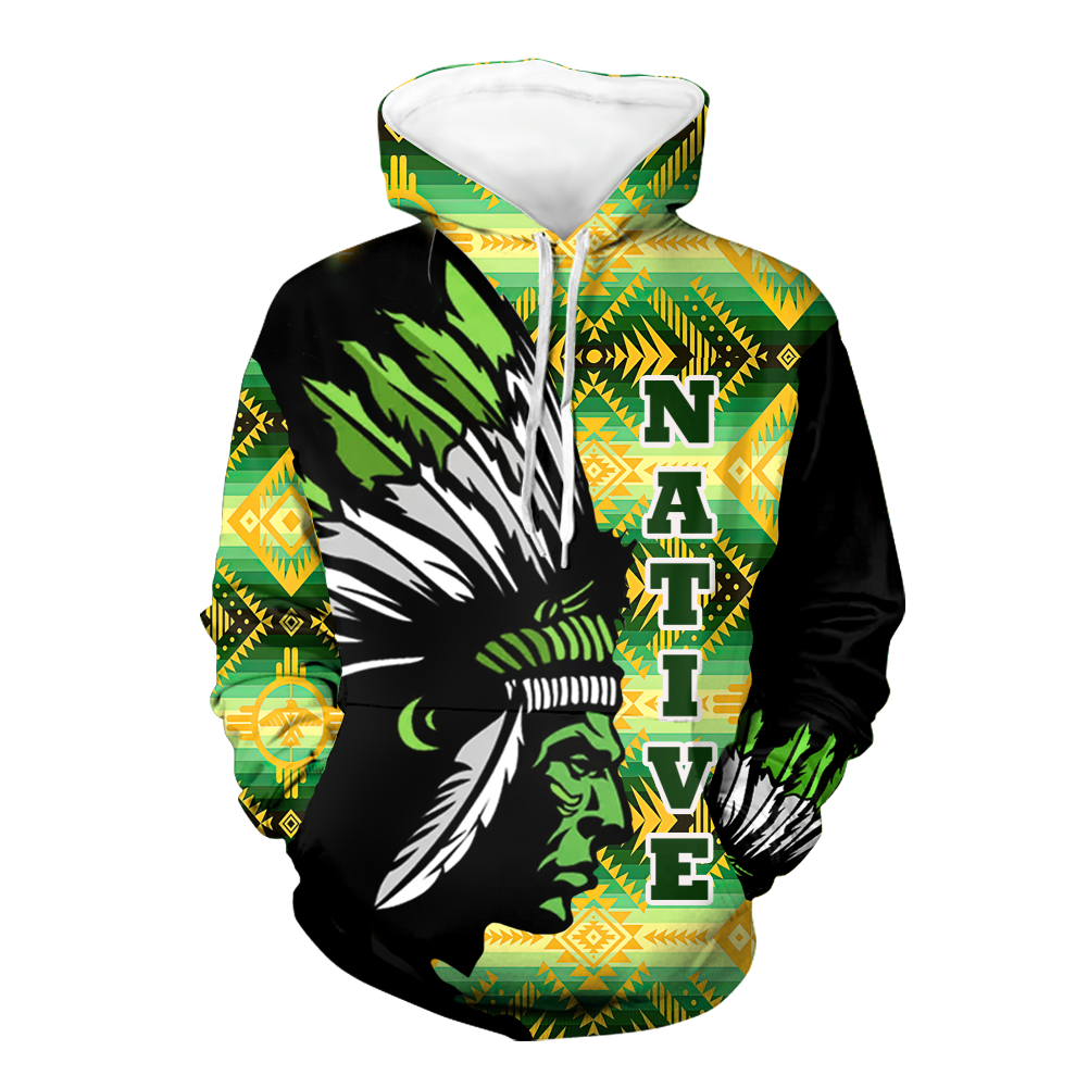 Powwow StoreHD000122 Native American Pride  3D Hoodie