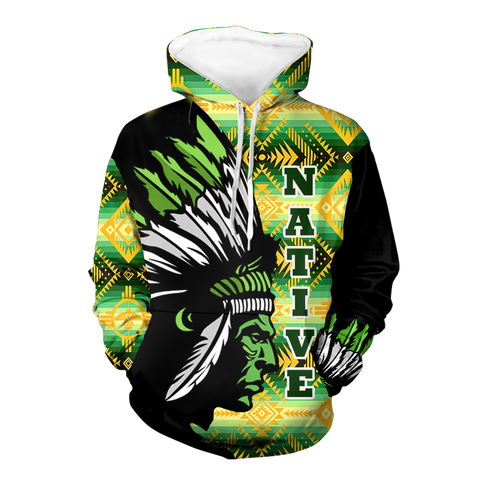 Powwow StoreHD000122 Native American Pride  3D Hoodie